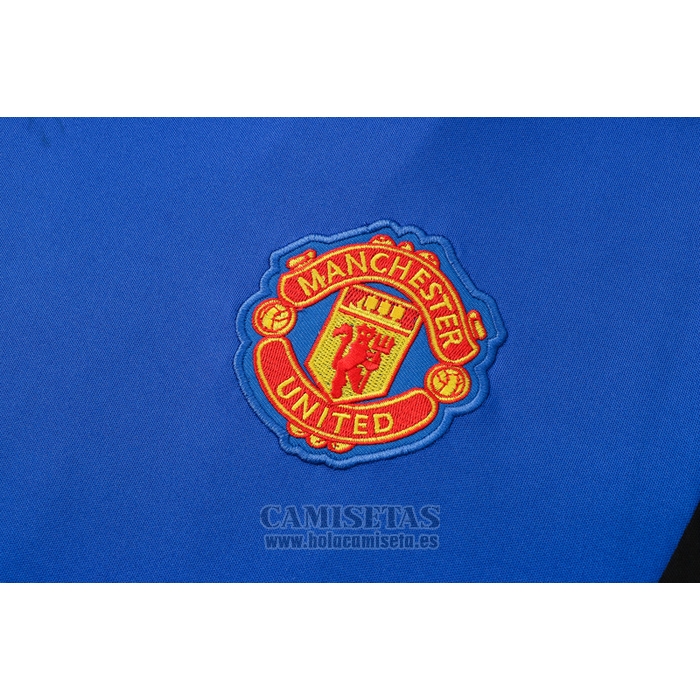 Chandal del Manchester United Manga Corta 2021-2022 Azul